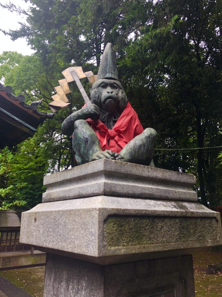 日吉神社の狛申阿形